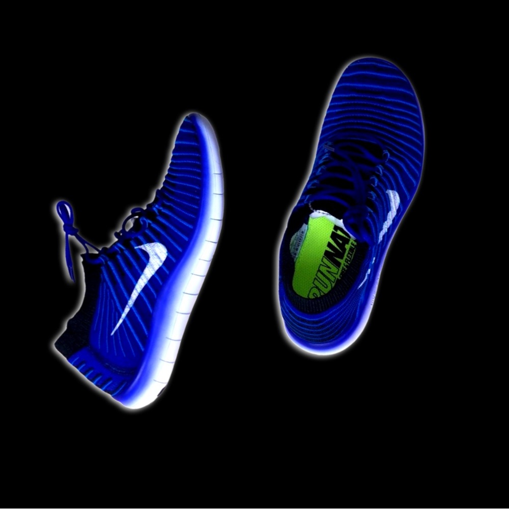Nike Free Run Motion Flyknit Blue /Black